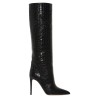 Crocodile print boots