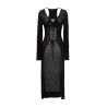 Openwork long cardigan