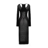 Openwork long cardigan