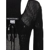 Openwork long cardigan