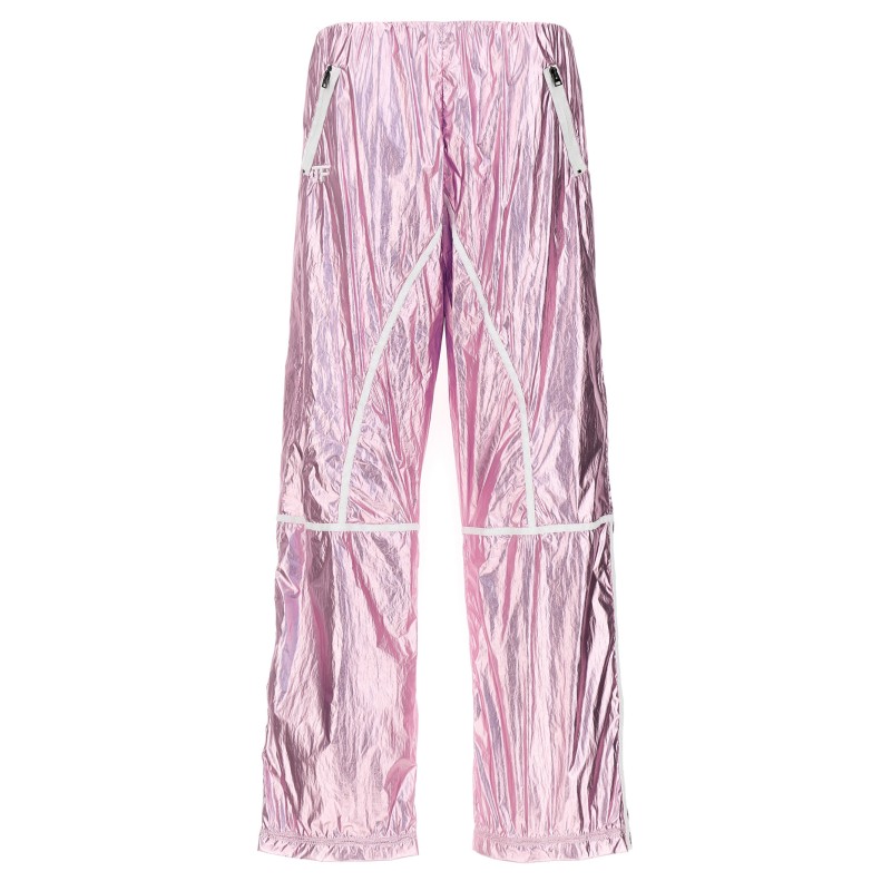Laminated track pants