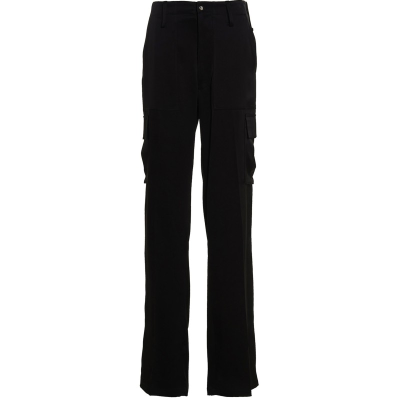 Satin cargo pants