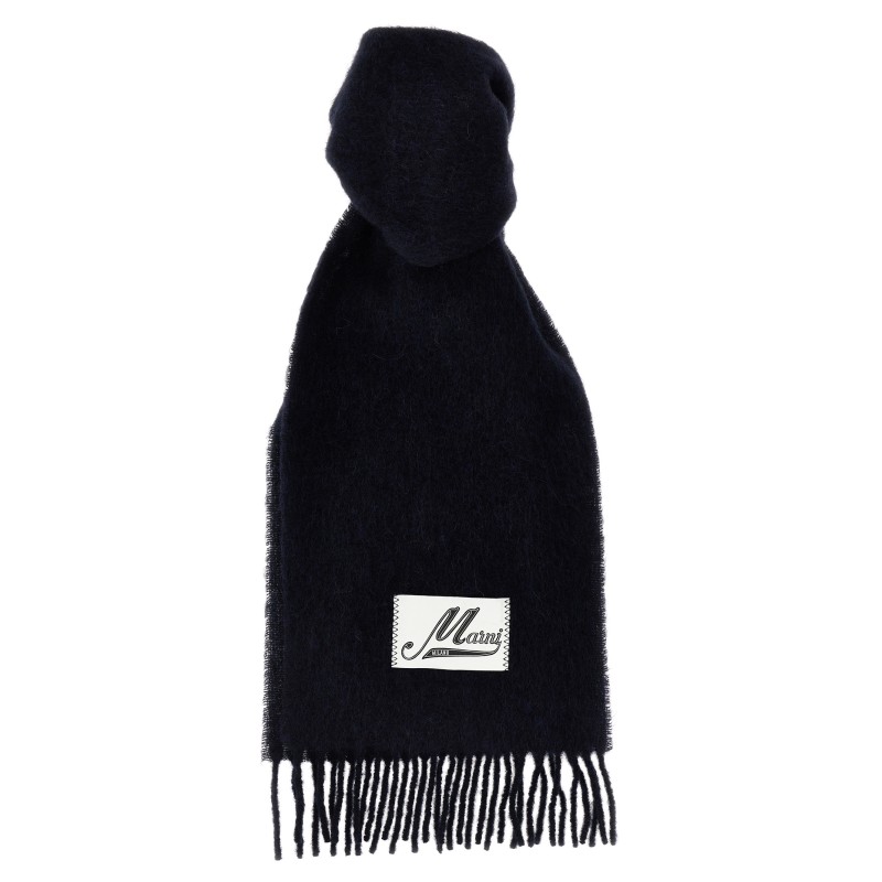 Logo patch scarf