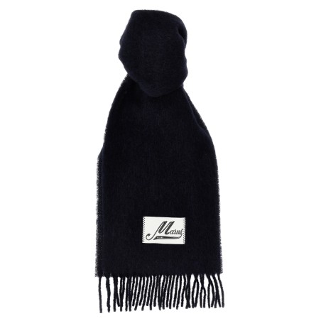Logo patch scarf