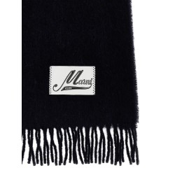 Logo patch scarf