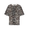 Animal print logo plaque T-shirt