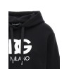 Logo embroidery cropped hoodie