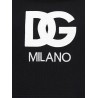 Logo embroidery cropped hoodie