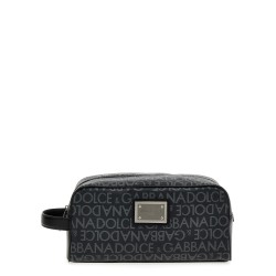 Leather toiletry bag