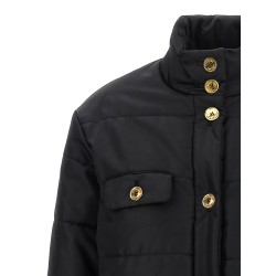 Logo button down jacket