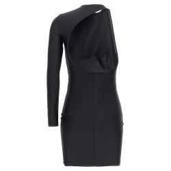Cut-out one shoulder dress