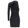 Cut-out one shoulder dress