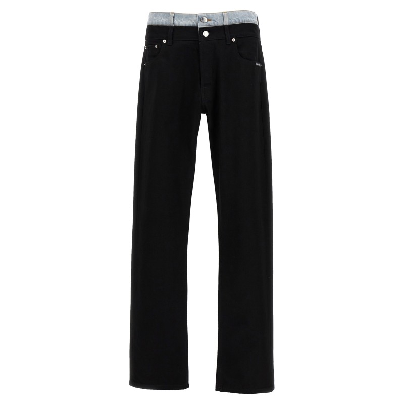 Double waist jeans