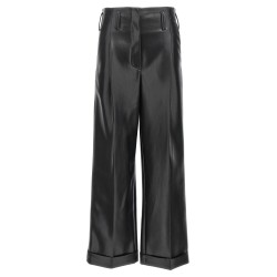 Faux leather trousers