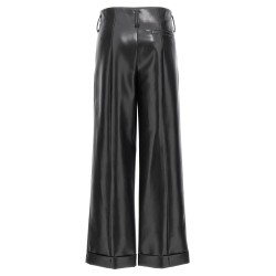 Faux leather trousers