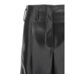 Faux leather trousers