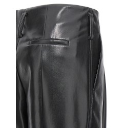 Faux leather trousers