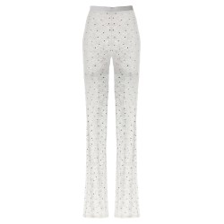 Rhinestone lace leggings