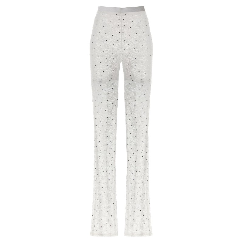 Rhinestone lace leggings