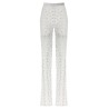 Rhinestone lace leggings