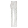 Rhinestone lace leggings