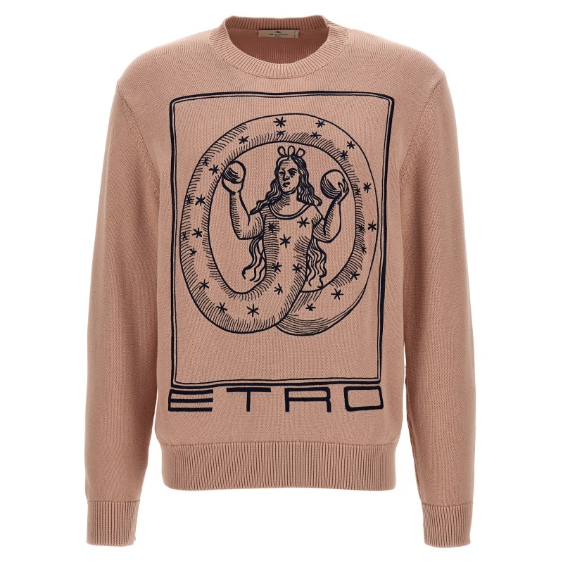 Logo embroidery sweater