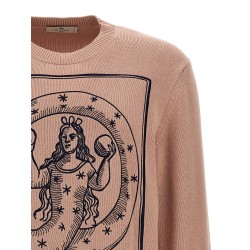 Logo embroidery sweater
