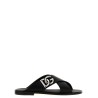 Logo leather sandals