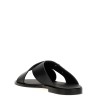 Logo leather sandals