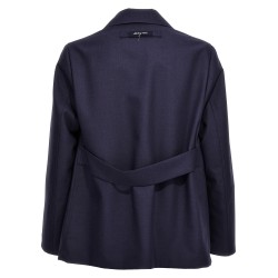 Half belt jacket