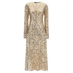 'Net Sequins Midi' dress