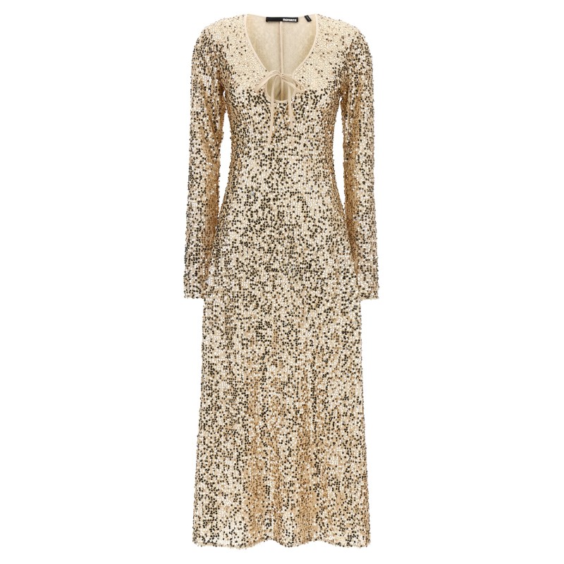 'Net Sequins Midi' dress