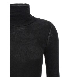 Silk cashmere turtleneck sweater
