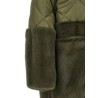 'Nylon Diamond-Visone' long down jacket