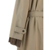 Long single-breasted trench coat