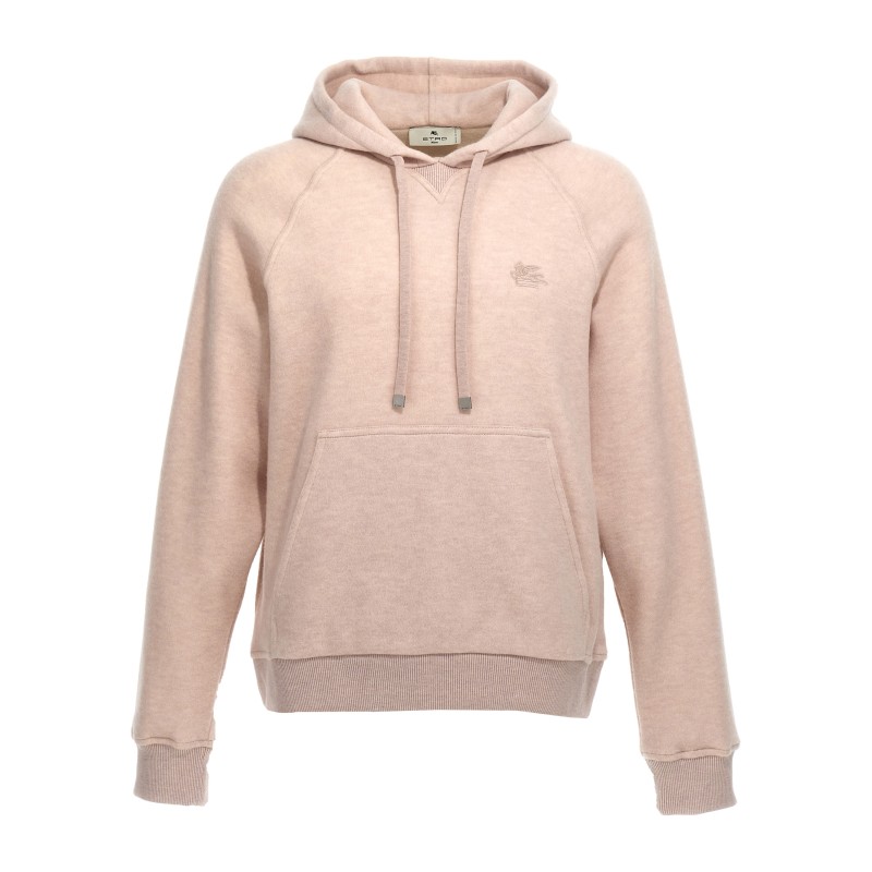 Logo embroidery wool hoodie
