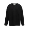 Geometric neckline sweater
