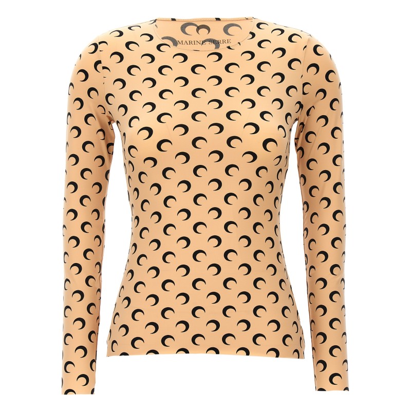'Moon Printed Jersey' top