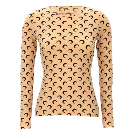 'Moon Printed Jersey' top