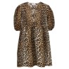 Leopard poplin dress