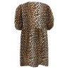 Leopard poplin dress