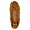 Fur ballet flats