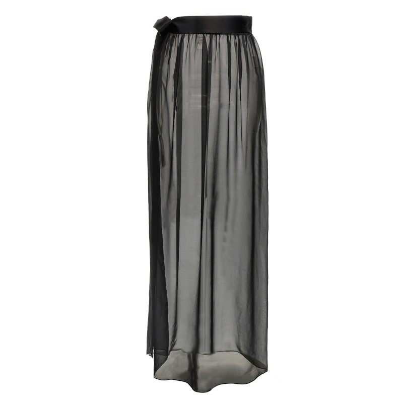 Chiffon long skirt