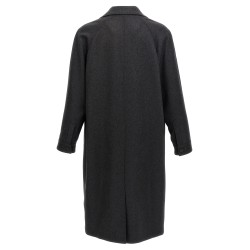 Single-breasted cashmere coat