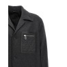 Single-breasted cashmere coat