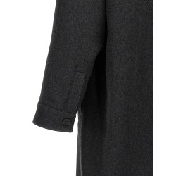 Single-breasted cashmere coat