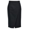 Pinstriped wool skirt