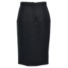 Pinstriped wool skirt