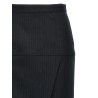 Pinstriped wool skirt