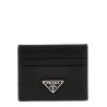 Logo leather cardholder